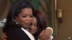 Oprah Winfrey and Bobbi Kristina Brown