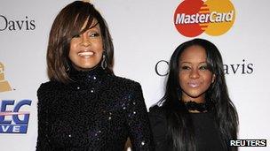 Whitney Houston and Bobbi Kristina Brown