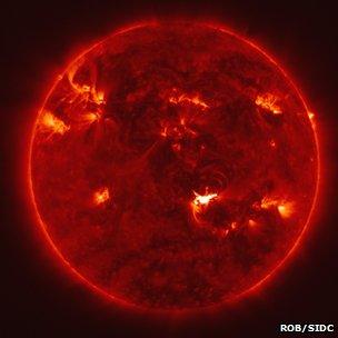 Sun image from Proba-2 (ROB/SIDC)