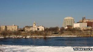 Panorama of downtown Trenton