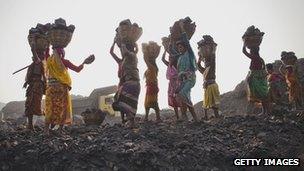 Women coal mining in India