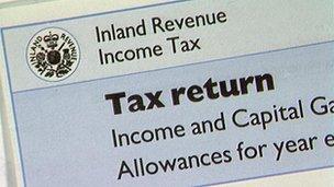 HMRC tax return form