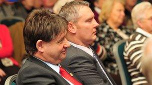 Basil McCrea and John McCallister at the 2010 UUP annual conference