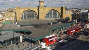 The front of King's Cross station