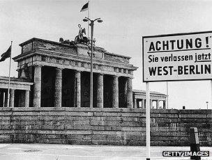 Berlin Wall at Brandenburg Gate