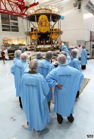 Meteosat-10 in the cleanroom (TAS)