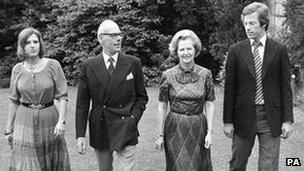 Thatcher family in 1979