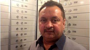 Vikram Naik in his vault