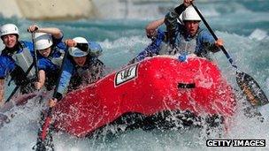 Taking on the rapids at the Lea Valley Water Centre