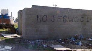 No to Jerwood graffiti