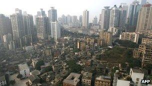 View of Chongqing, China