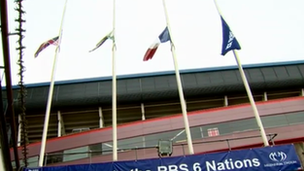 Flags at the Millennium Stadium