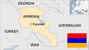 Map of Armenia