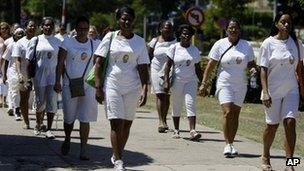 Ladies in White march in Havana. Photo: 18 March 2012