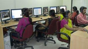 Call centre in Mumbai, India