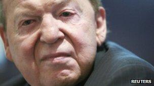 Sheldon Adelson in Hong Kong in June 2010