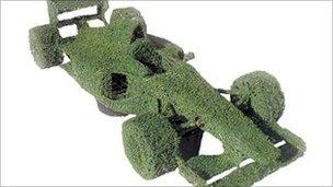 Topiary F1 car