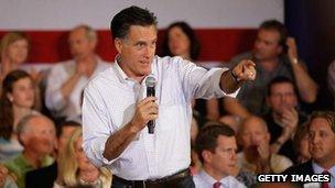 Mitt Romney campaigning