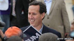 Rick Santorum among supporters