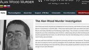 Alan Wood murder investigation website