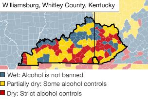 Kentucky wet/dry counties