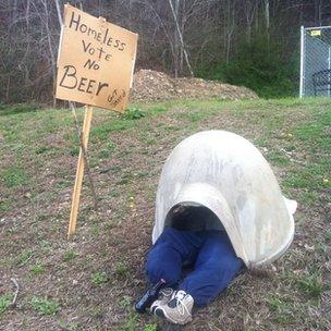 Anti-alcohol protest, Williamsburg