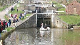 Five Rise Locks in Bingley