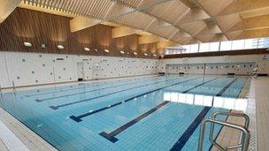 Swimming pool at Victoria Leisure Centre