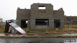 An abandoned housing development in County Donegal