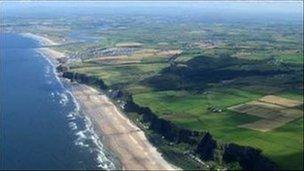 Benone and Downhill Strand pictured by Gordon Dunn