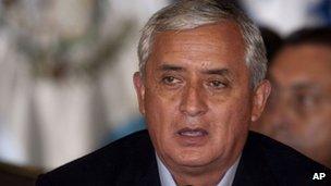 Guatemalan President Otto Perez Molina