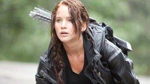 Jennifer Lawrence in The Hunger Games