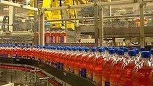 Irn Bru production line