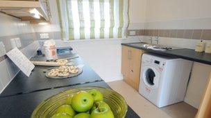 The kitchen in Larch House