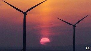 Wind turbines in Scotland