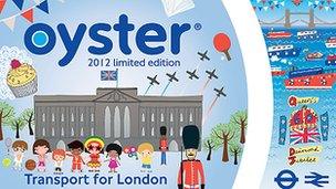 Commemorative Oyster card for London Olympics