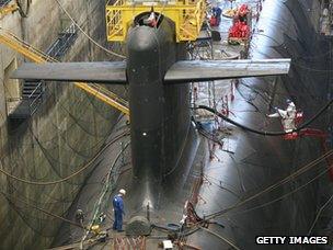 French nuclear submarine