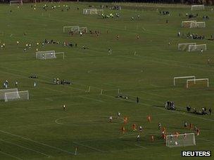 Football on Hackney Marshes