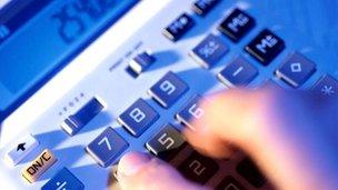 Stock picture of calculator