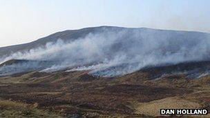 Fires in the Highlands. Pic: Dan Holland