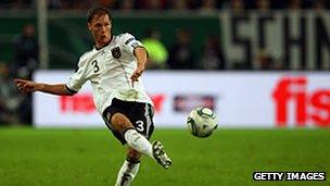 German defender Benedikt Hoewedes in a Euro 2012 qualifier