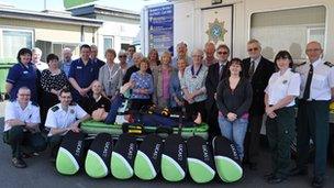 Charities present equipment to health service