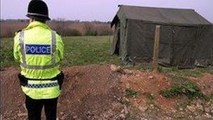 Police guard scene of attack in Edlington, South Yorkshire