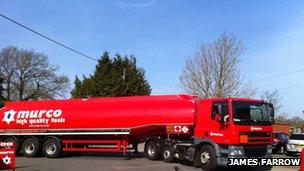 Fuel tanker delivery