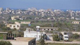 View of Famagusta from UN post