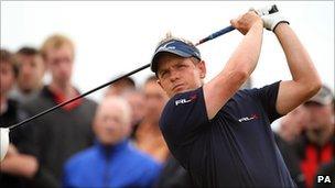 Luke Donald playing in last year's Barclays Open