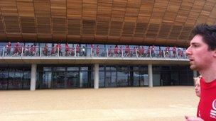 Runners at Velodrome