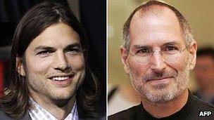 Ashton Kutcher and Steve Jobs