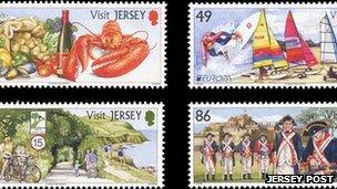 Jersey Post Visit Jersey stamps