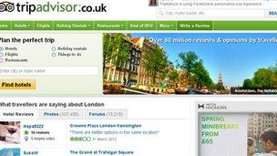 Trip Advisor website